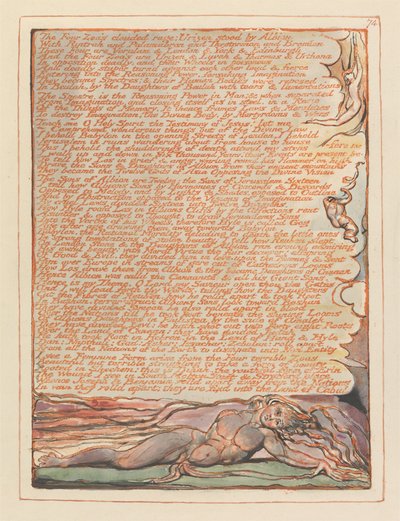 Jerusalem, Platte 74 von William Blake